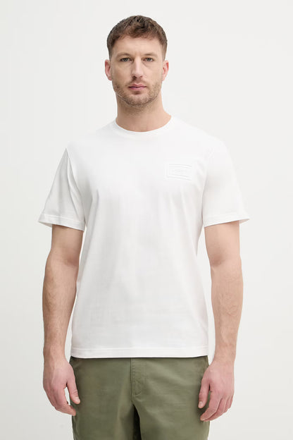 T-shirt Branca Embossed Logo Lacoste
