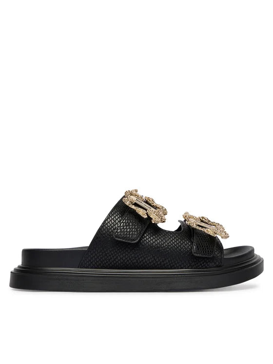 Sándalia Preta Just Cavalli SS26