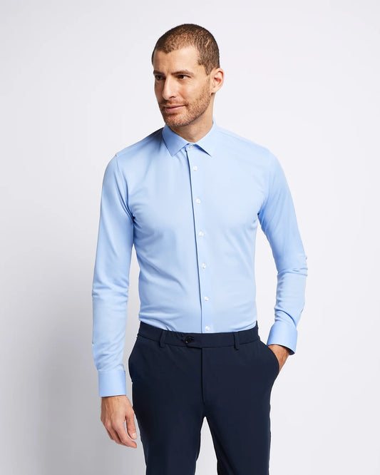 Camisa Azul Tecido Técnico
