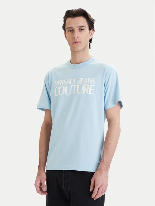 T-shirt Azul Claro Versace Jeans Couture SS26