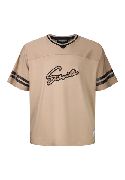 T-shirt Bege com Estampa Relaxed Fit SikSilk