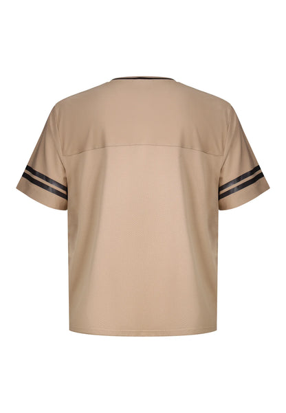 T-shirt Bege com Estampa Relaxed Fit SikSilk