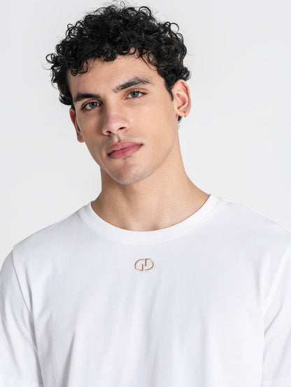 T-shirt Básica Branca Regular Fit Gianni Kavanagh