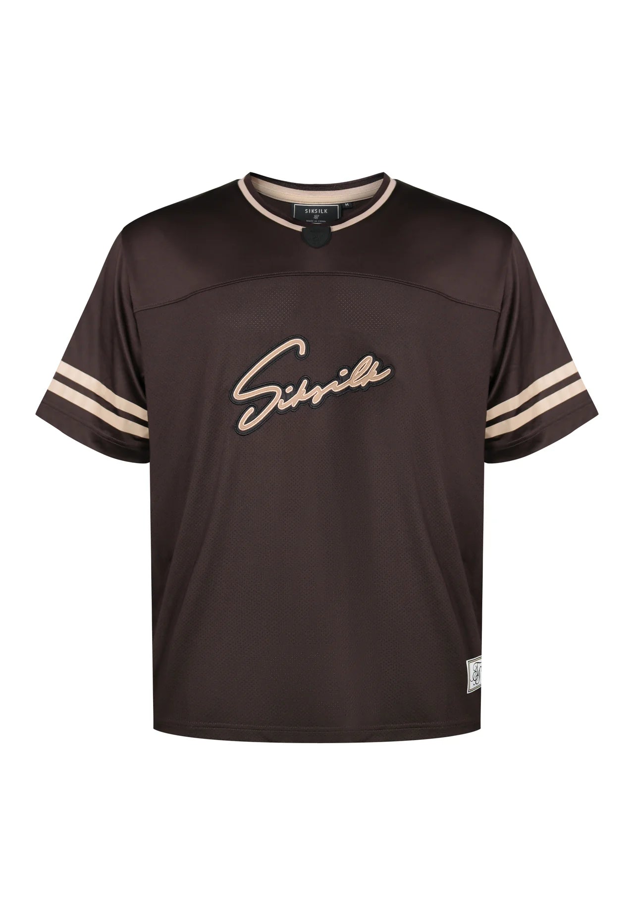 T-shirt Castanha SikSilk SS26