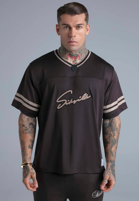 T-shirt Castanha SikSilk SS26