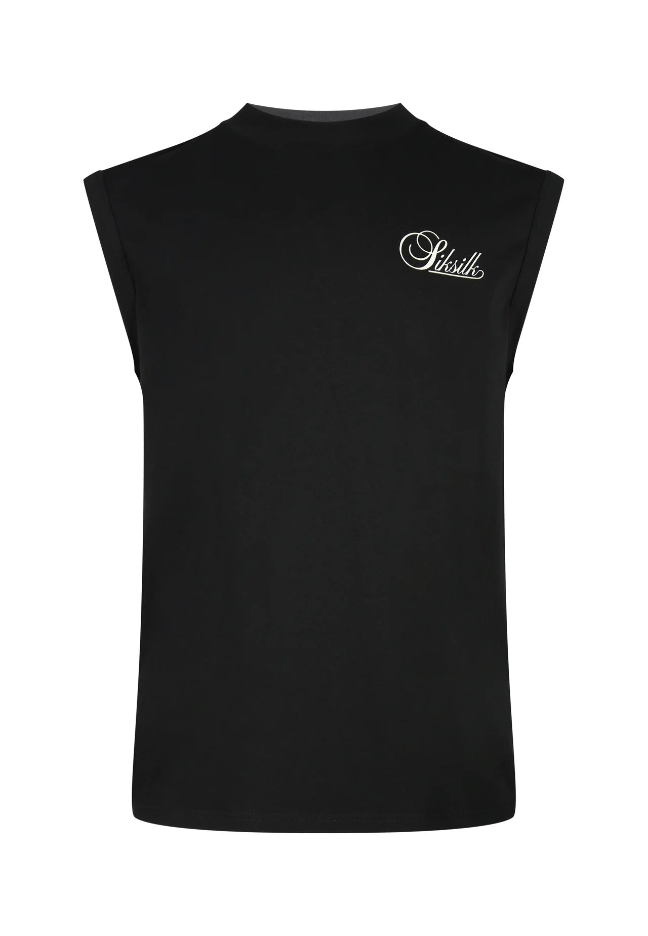 T-shirt Manga Cava Preta SikSilk SS26