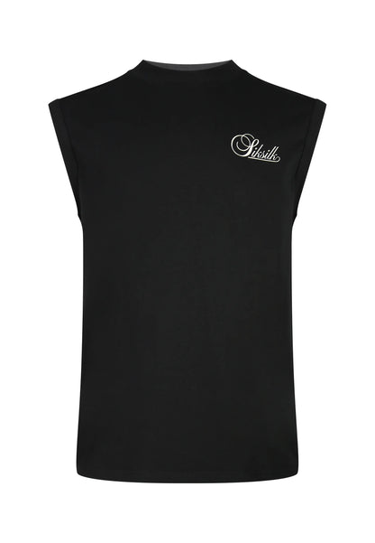 T-shirt Sem Mangas Preta SikSilk