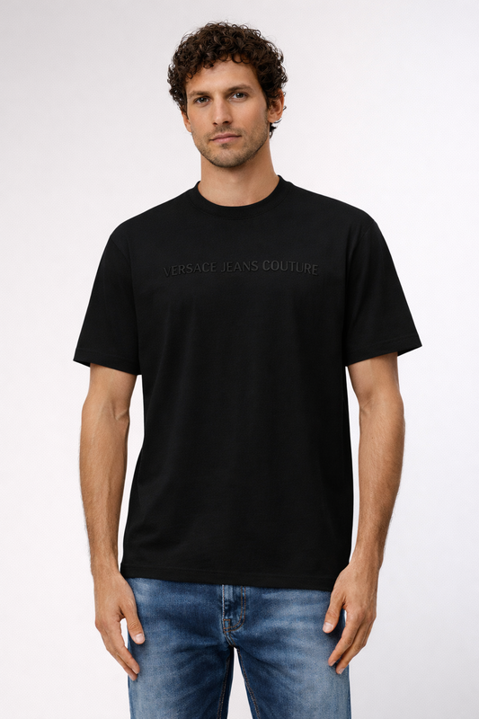 T-shirt Preta Versace Jeans Couture SS26