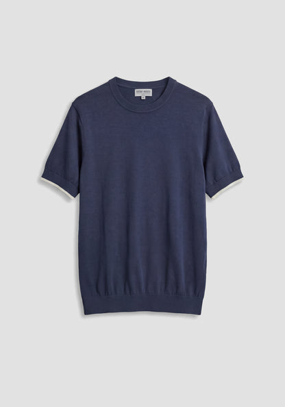 T-shirt de Malha Azul Antony Morato