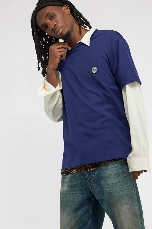 T-shirt Azul Just Cavalli 77OAHE09 FW24