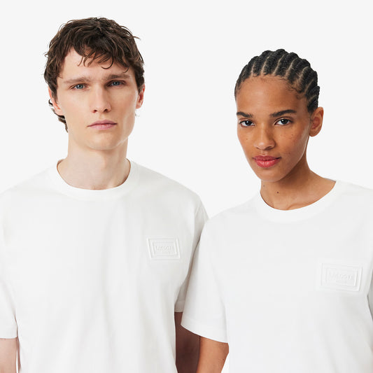 T-shirt Branca Embossed Logo Lacoste