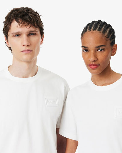 T-shirt Branca Embossed Logo Lacoste
