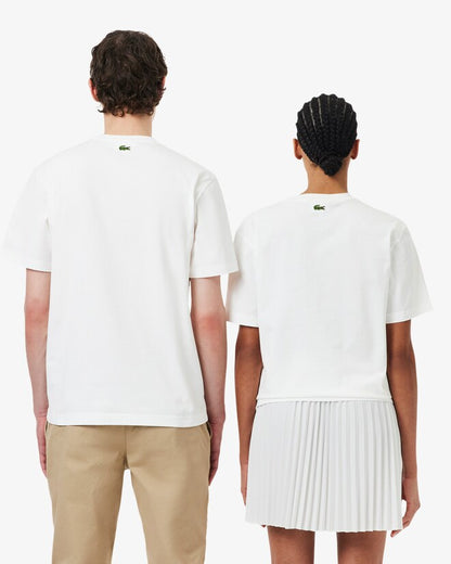 T-shirt Branca Embossed Logo Lacoste