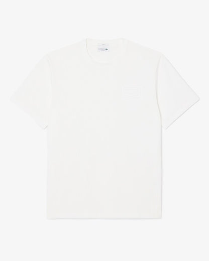 T-shirt Branca Embossed Logo Lacoste