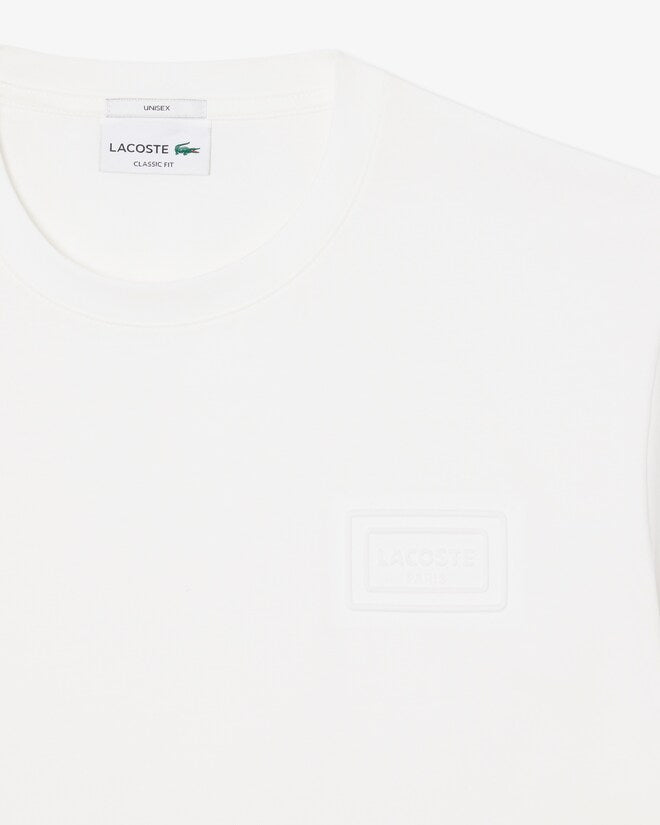 T-shirt Branca Embossed Logo Lacoste