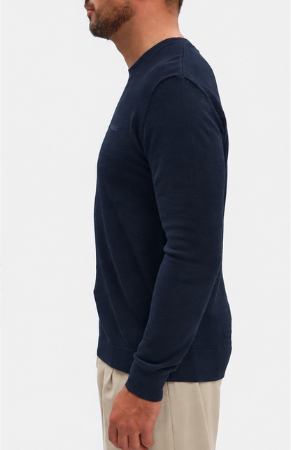 Camisola de Malha Bikkembergs Lã Gola Redonda Azul Bikkembergs
