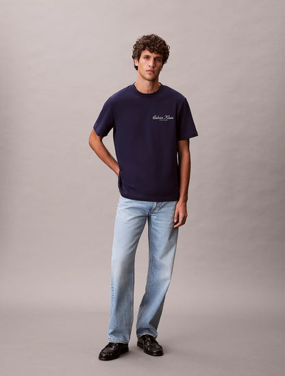 T-shirt Azul Calvin Klein SS26 Calvin Klein