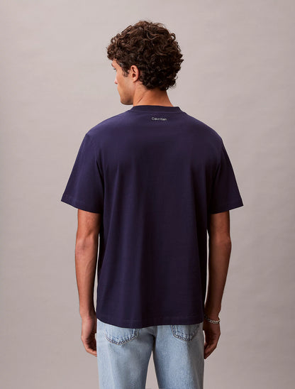 T-shirt Azul Calvin Klein SS26 Calvin Klein