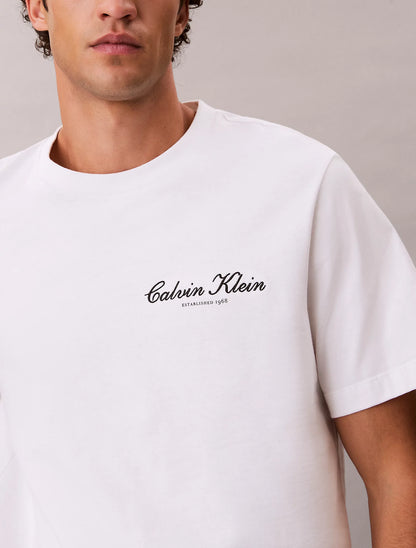 T-shirt Branco Calvin Klein SS26 Calvin Klein
