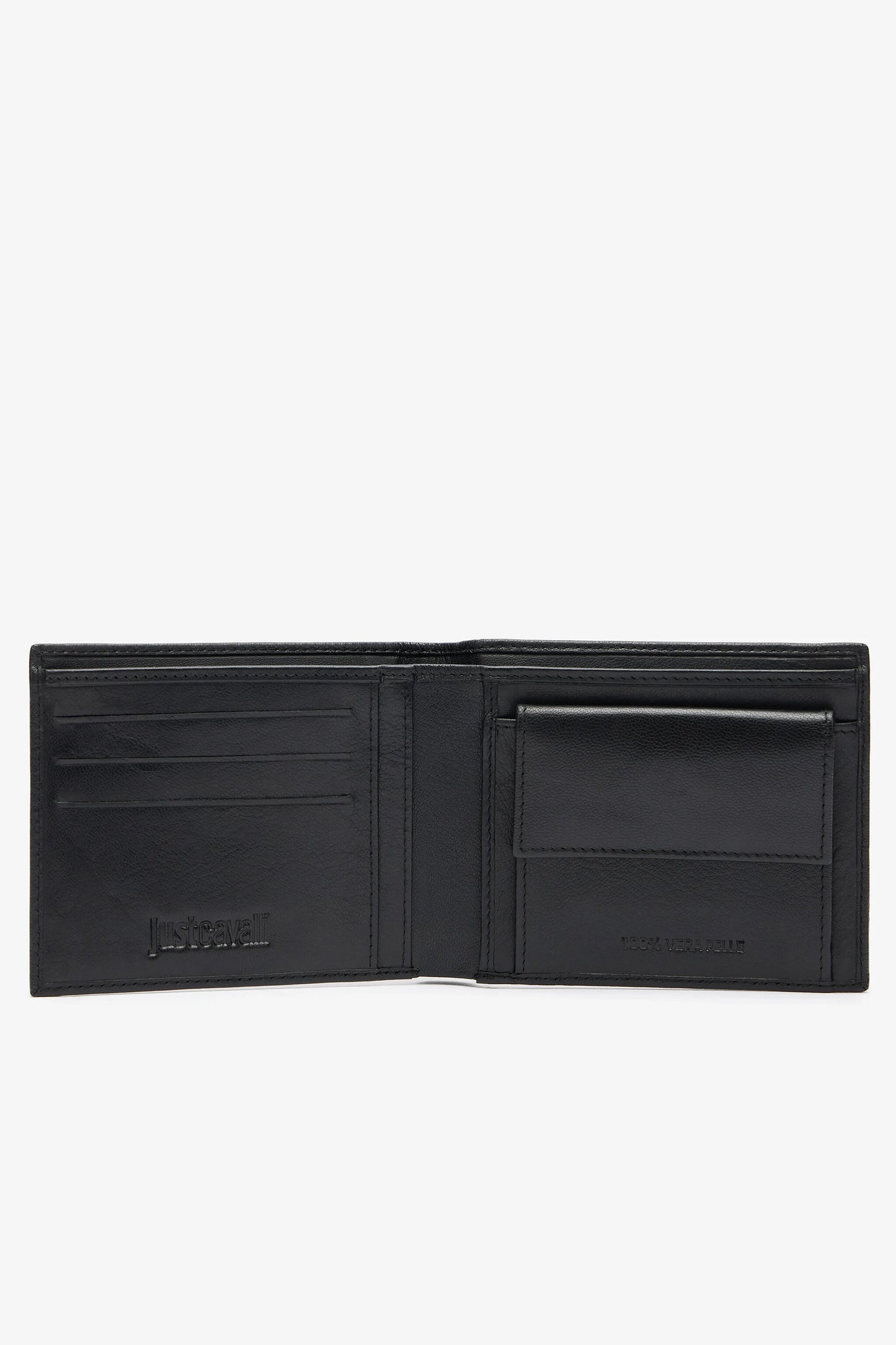 Carteira Homem Preta Just Cavalli FW25