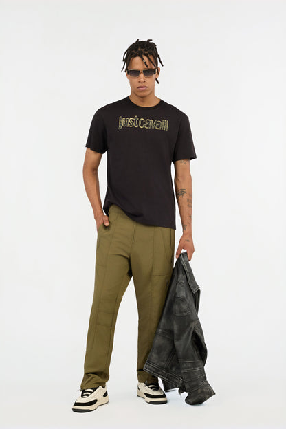 T-shirt Preta Just Cavalli SS26 Just Cavalli