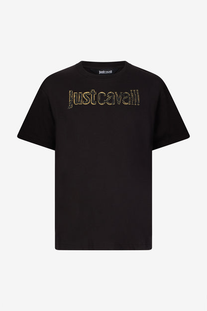 T-shirt Preta Just Cavalli SS26 Just Cavalli