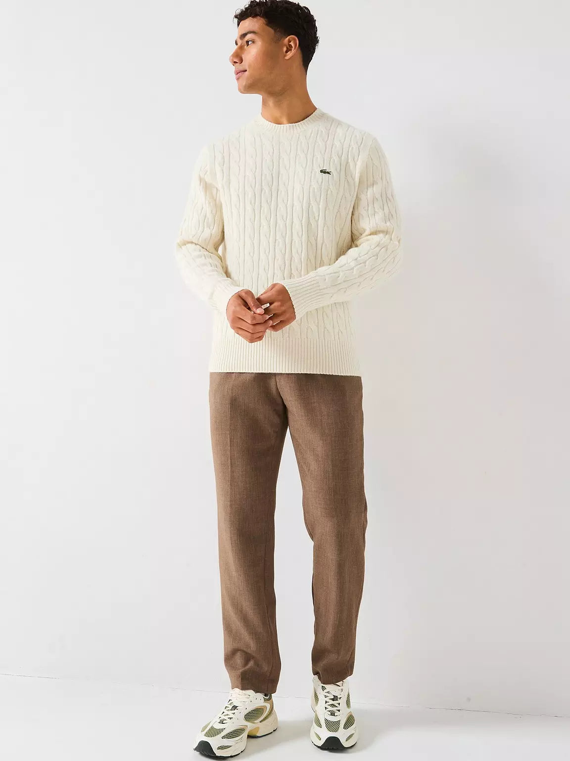 Camisola Malha Bege Lacoste FW-25 Lacoste