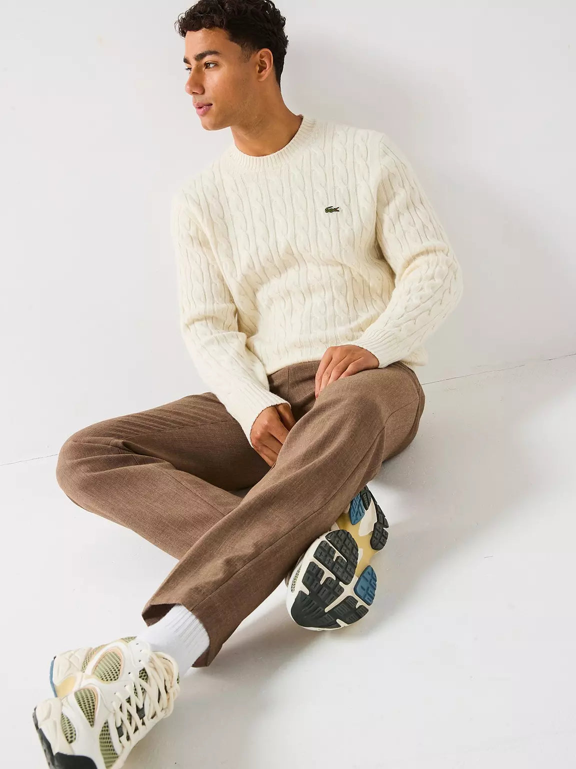 Camisola Malha Bege Lacoste FW-25 Lacoste