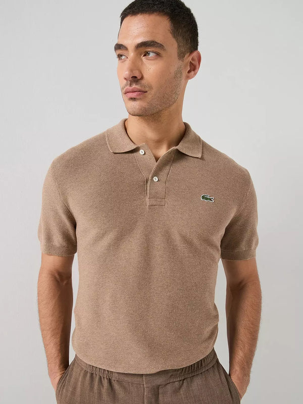 Polo Malha Castanho