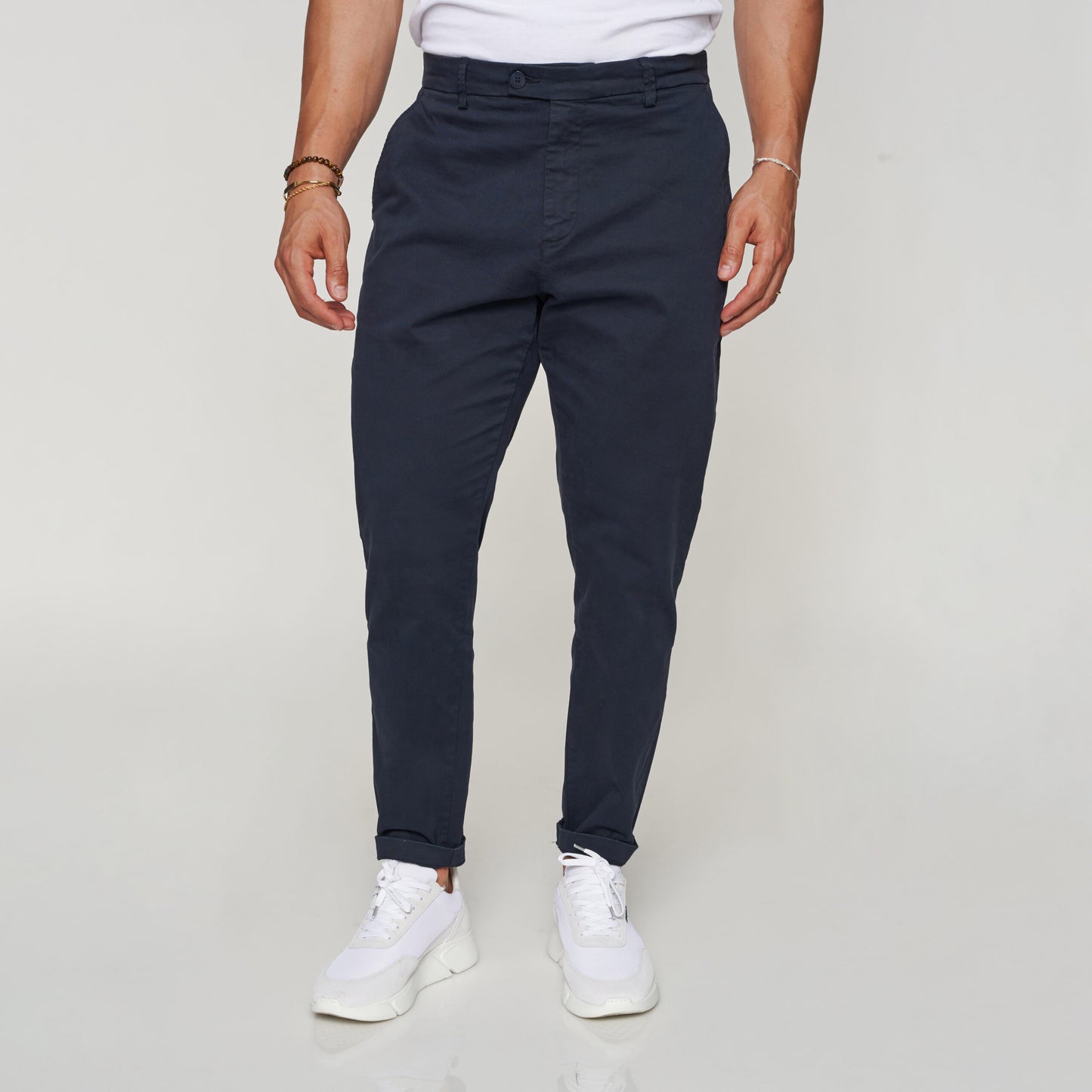 Zolf Blue tapered chinos 