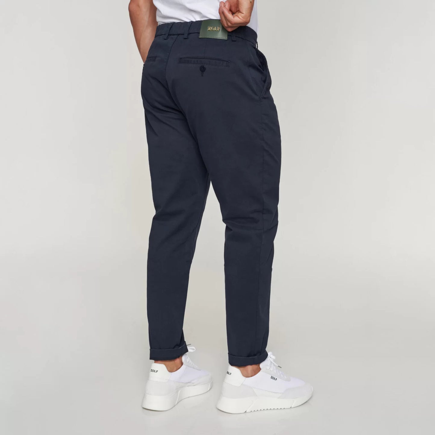 Zolf Calça chino azul tapered