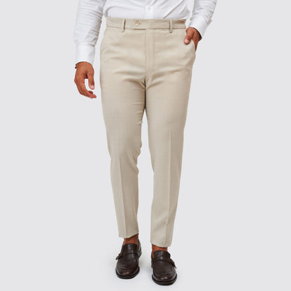 Fato Trespasse Textura Bege Claro Slim Fit ZOLF SS26 Zolf