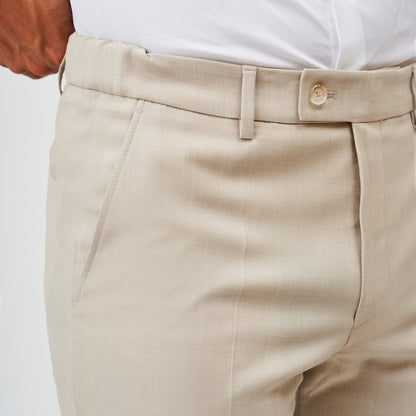 Fato Trespasse Textura Bege Claro Slim Fit ZOLF SS26 Zolf