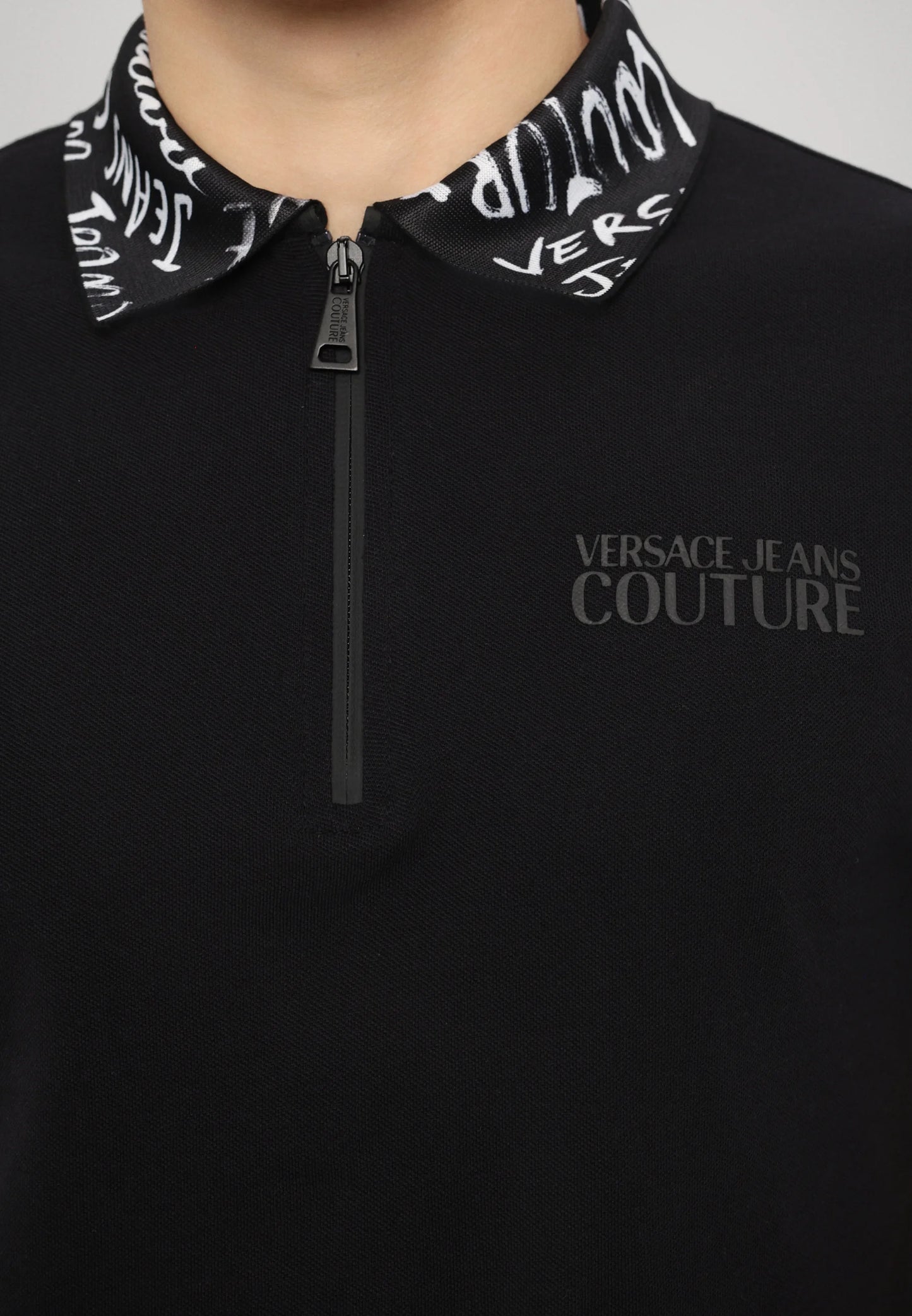 Polo Preto Versace Jeans Couture SS25