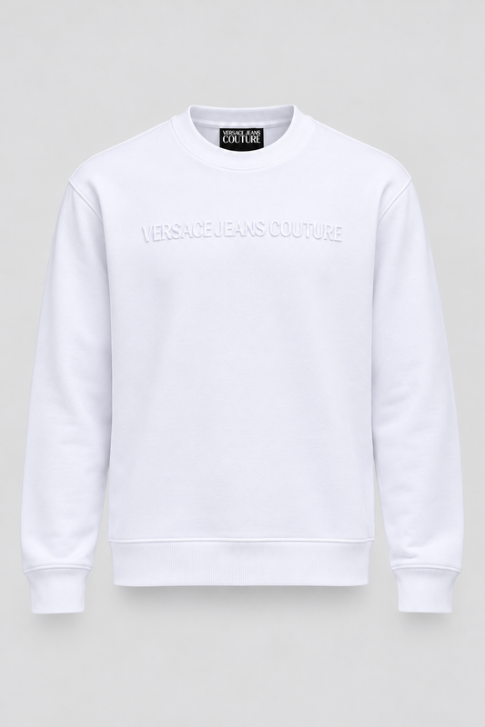Sweatshirt com Alto Relevo Versace Jeans Couture Branca Versace Jeans Couture