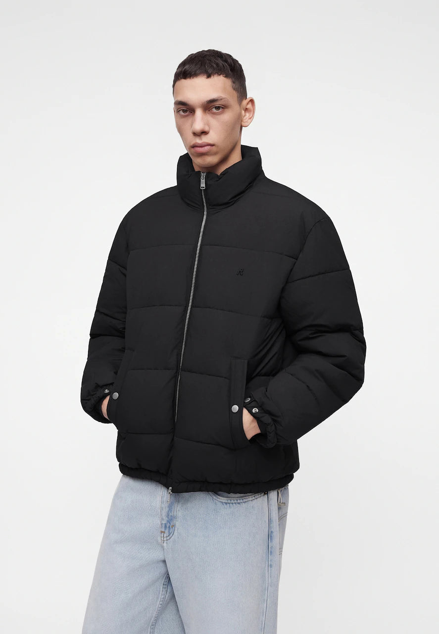 Blusão Acolchoado Replay Preto Puffer Replay