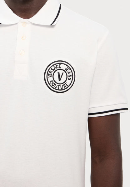 Polo Branco Versace Jeans Couture SS26 Versace Jeans Couture