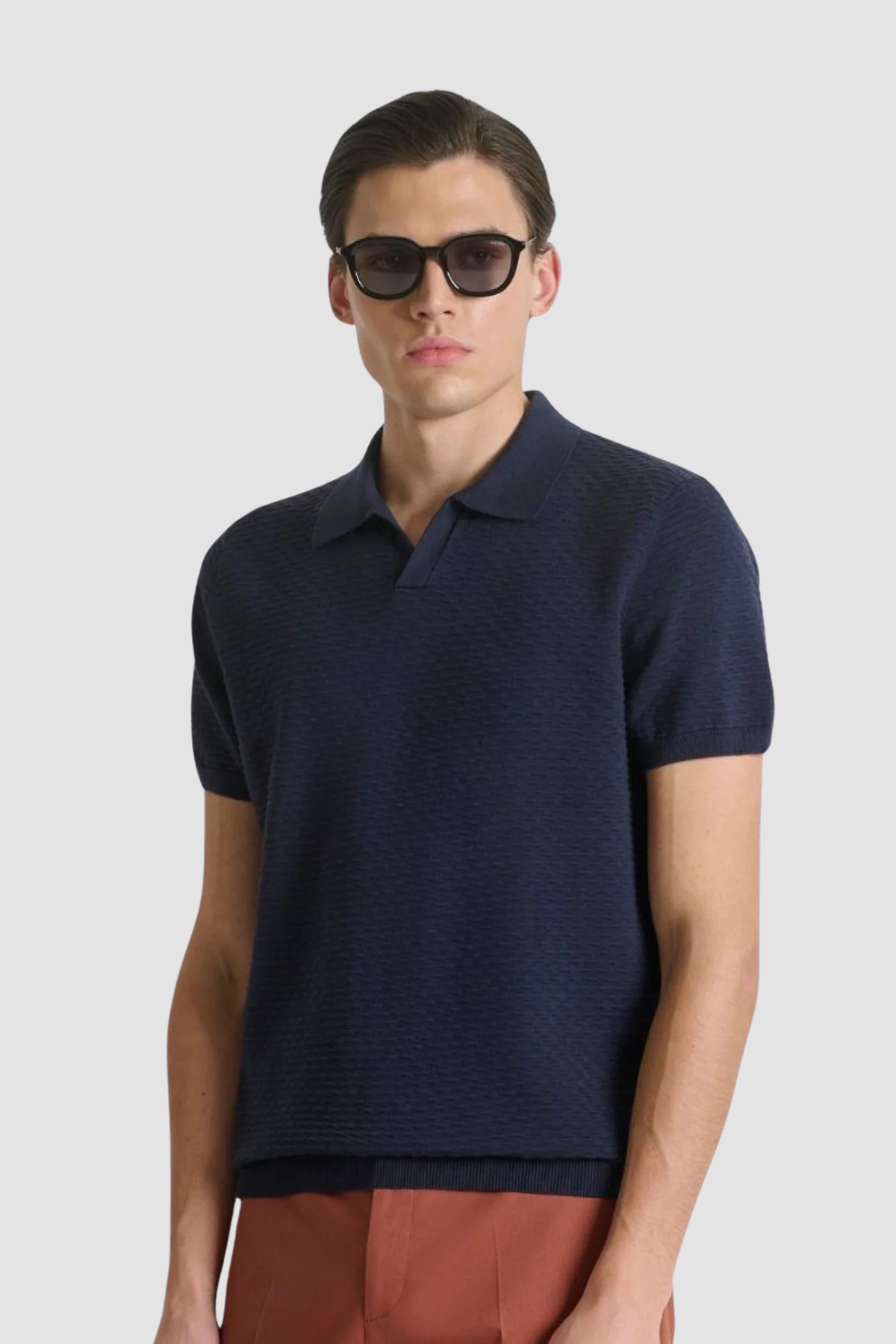 Polo Texturado Antony Morato Azul Antony Morato