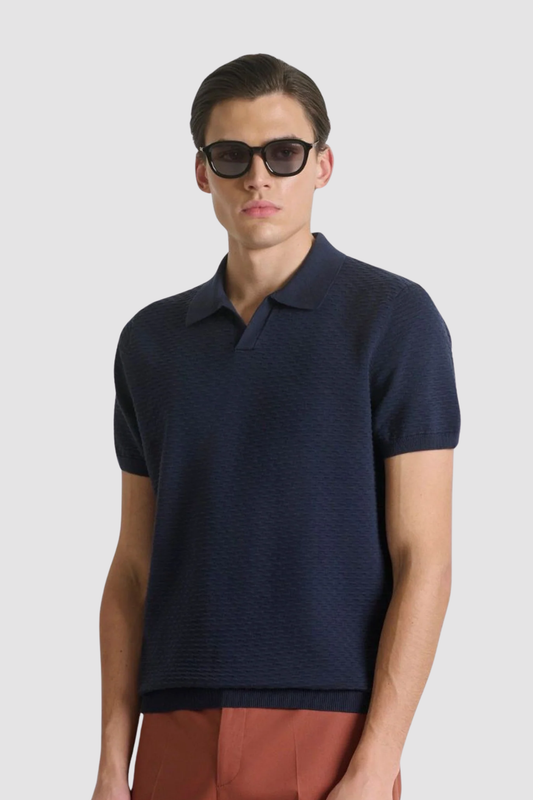 Polo Texturado Antony Morato Azul Antony Morato