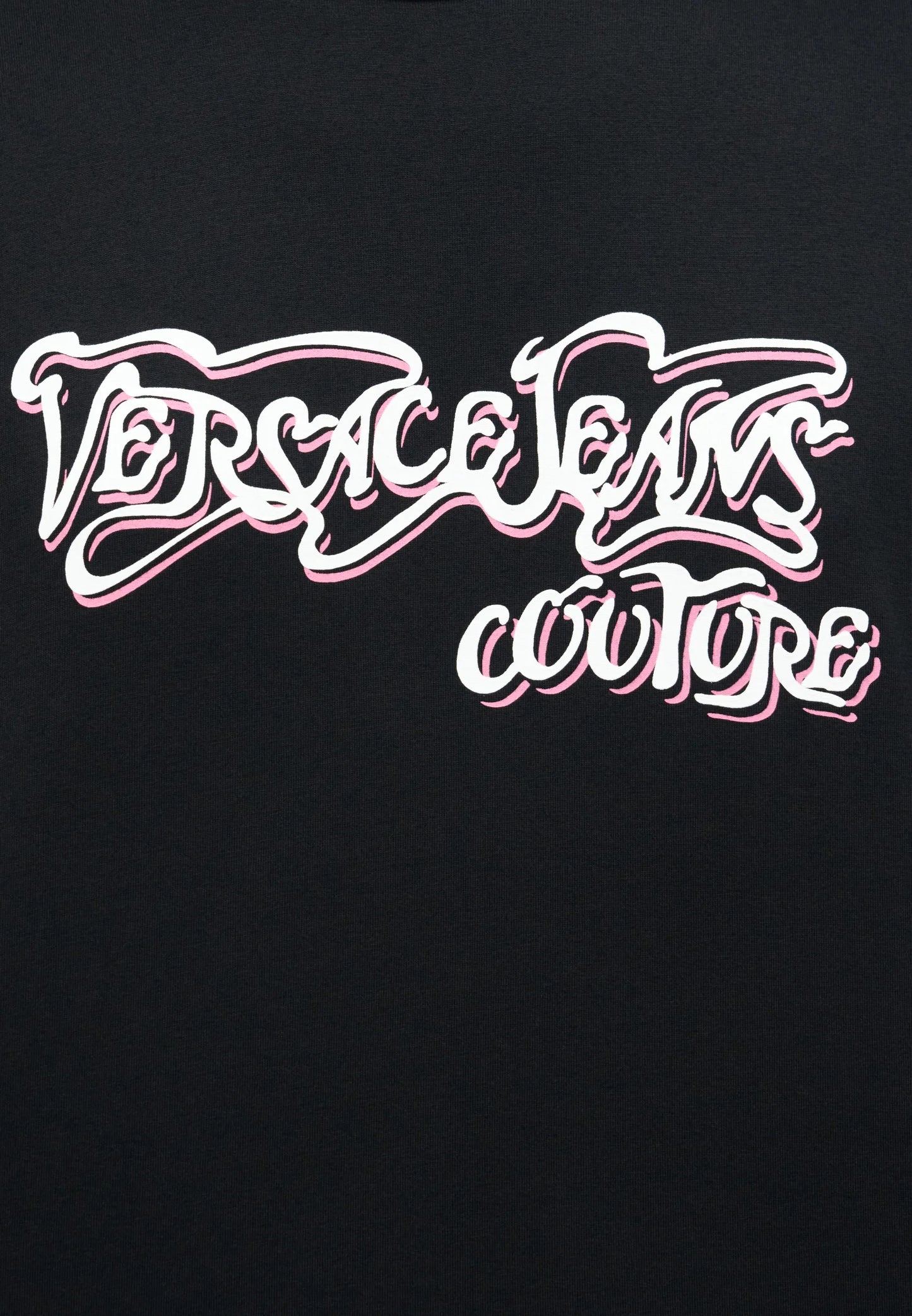 T-shirt Preta Versace Jeans Couture SS26