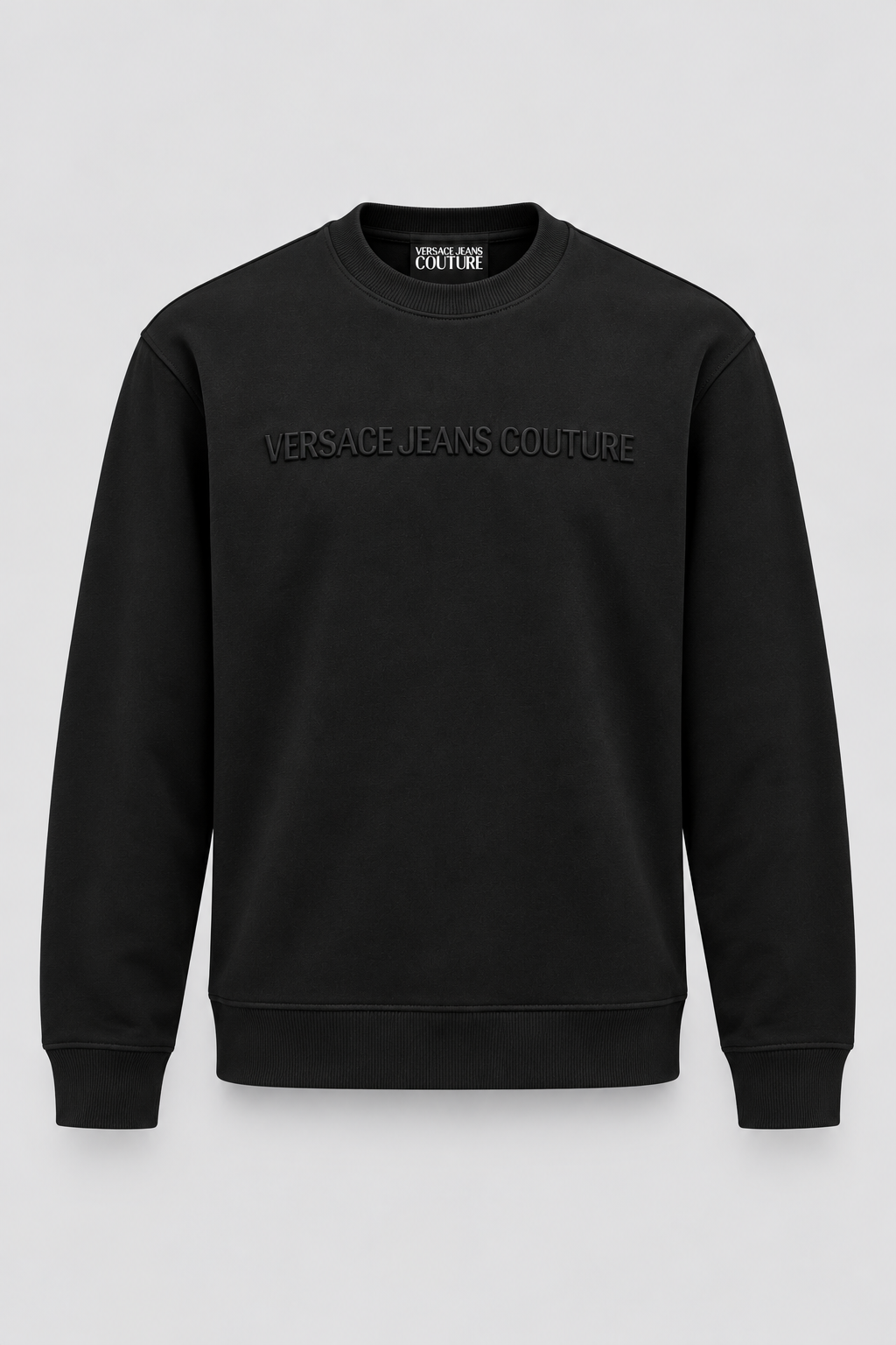 Sweatshirt com Alto Relevo Versace Jeans Couture Preta Versace Jeans Couture