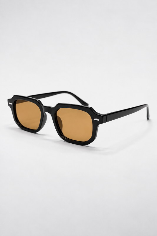 Óculos de Sol Lior Gianni Kavanagh Pretos com Lentes Castanhas Gianni Kavanagh