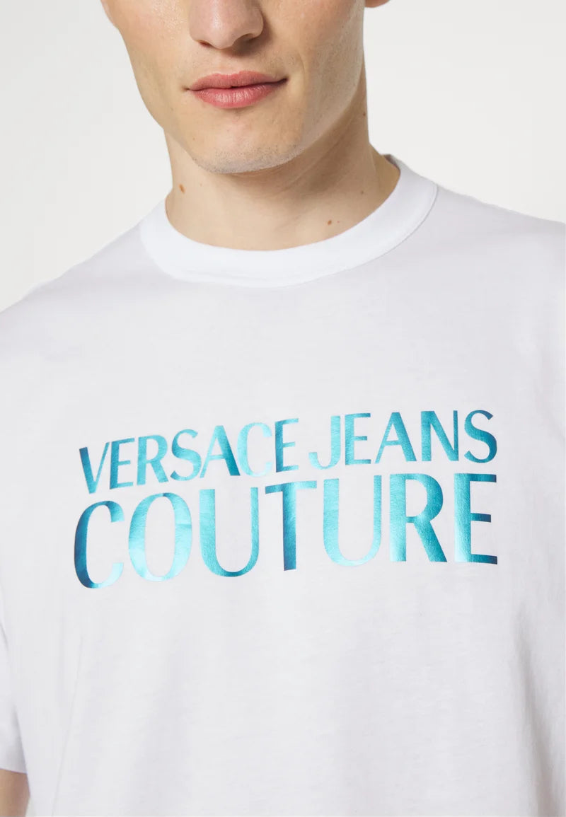 Versace Jeans Couture IRIDESCENT LOGO - Camiseta con estampado OI23