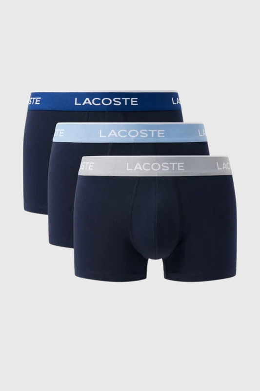 Boxers Azuis Lacoste Pack 3 SS26