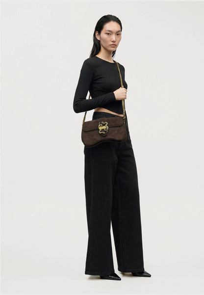 Mala de Ombro Just Cavalli Castanha Just Cavalli W