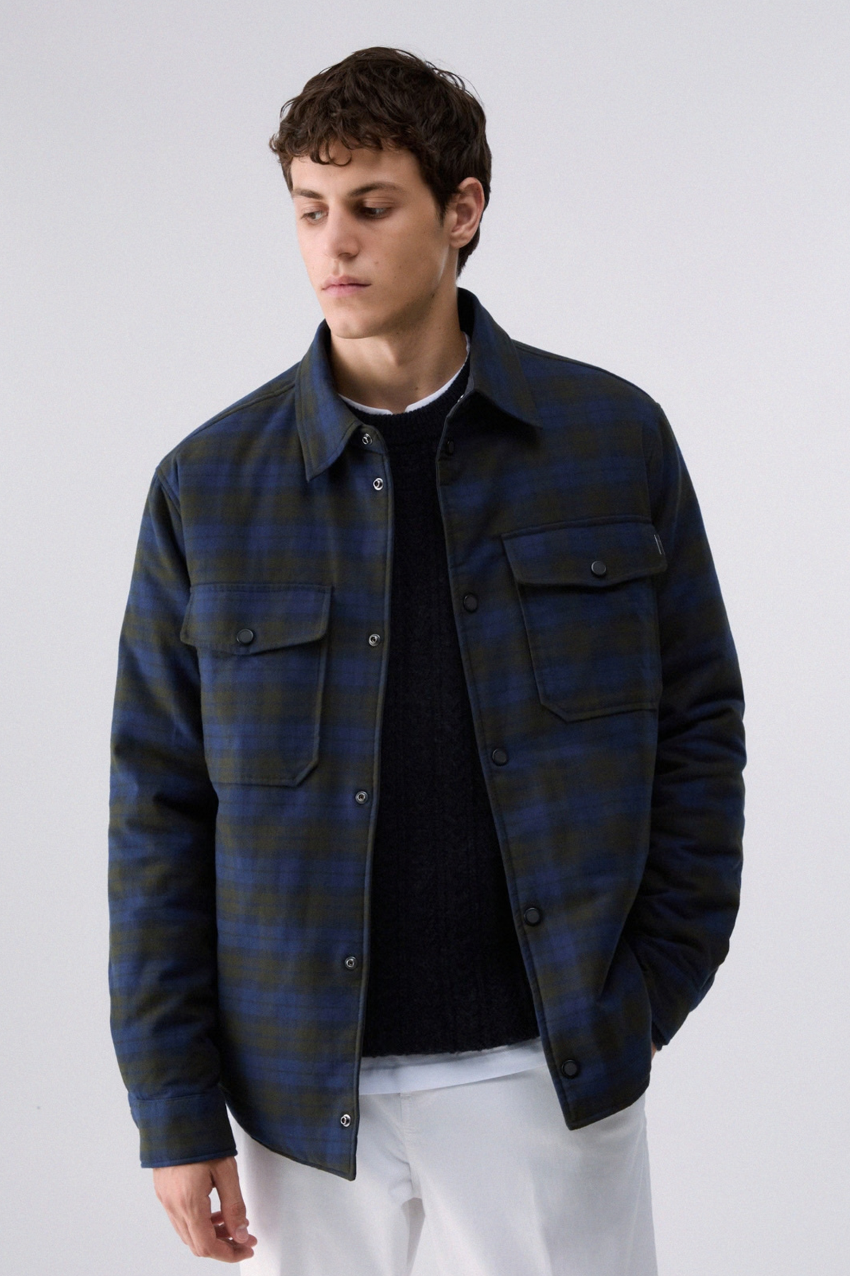 Sobrecamisa com Padrão Xadrez Liu Jo Azul LIU JO