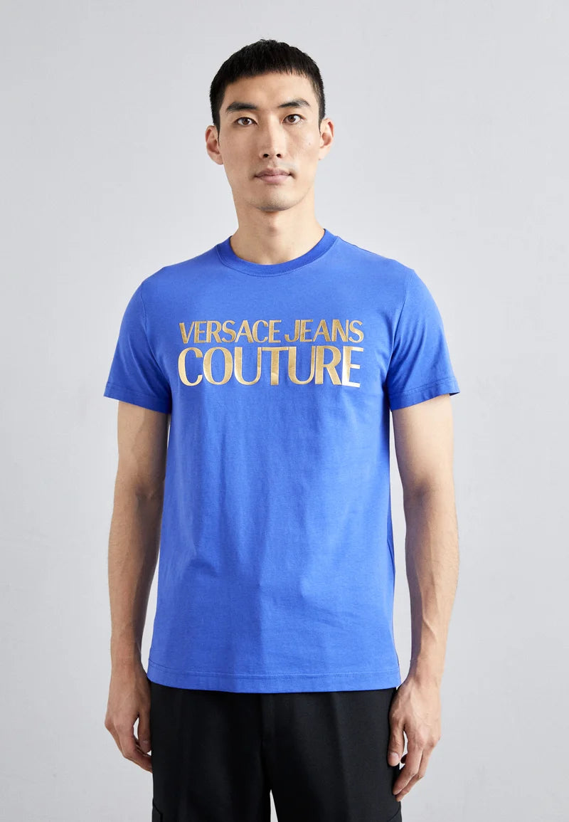 T-shirt Versace Jeans Couture Azul 76GAHT00 SS24