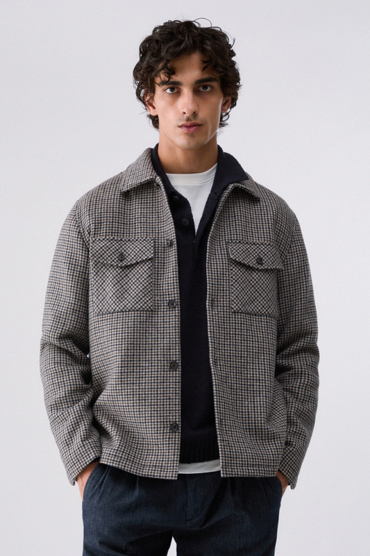 Sobrecamisa com Padrão Quadrangular Liu Jo Castanha LIU JO
