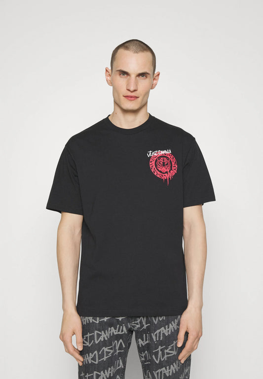 Just Cavalli ROUND DRIPPING - T-shirt with print FW23