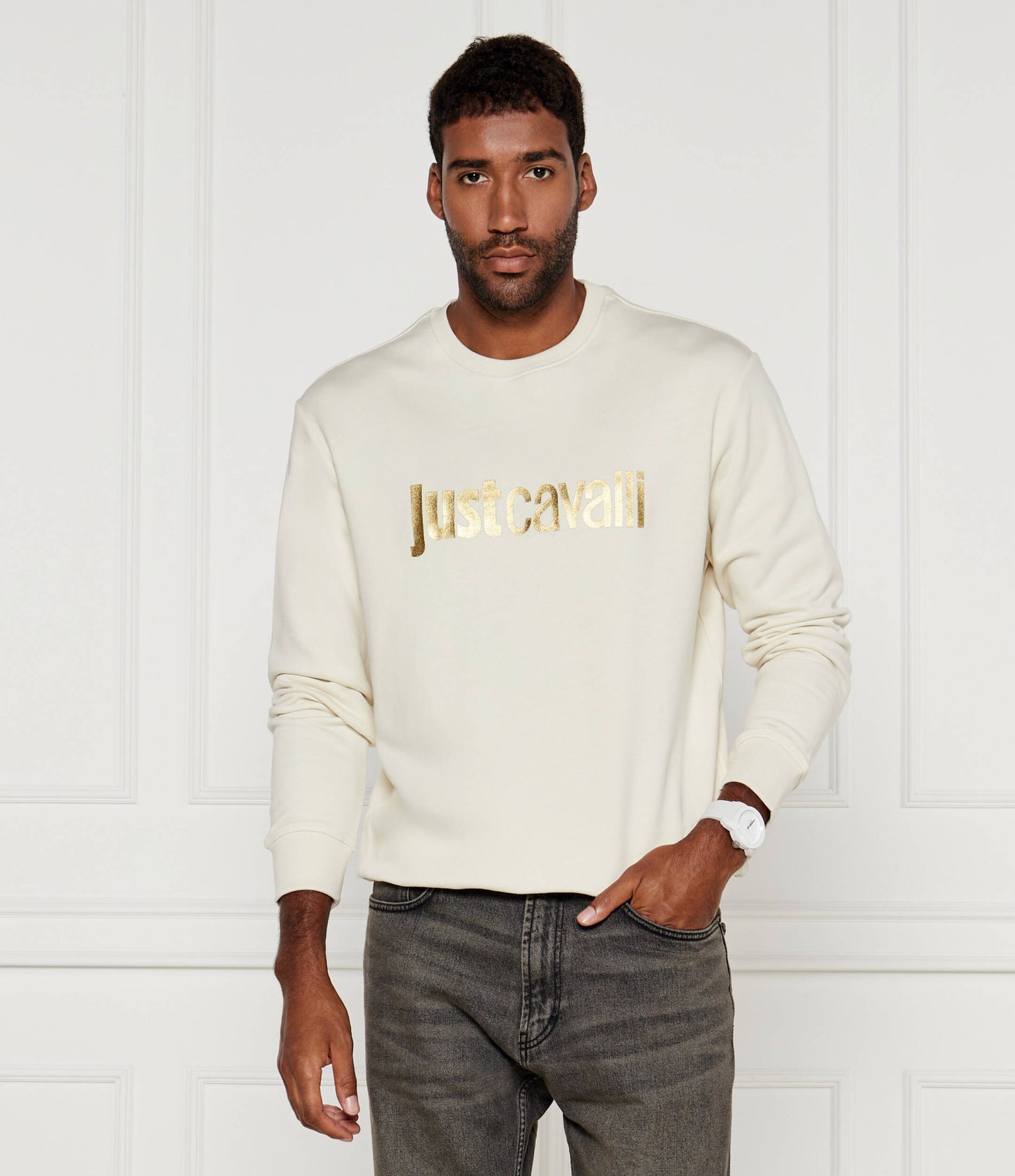 Sweatshirt Just Cavalli Bege FW24